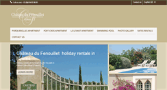 Desktop Screenshot of chateaudufenouillet.com